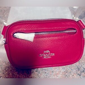 Beautiful bright fuchsia Coach belt bag